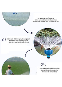 Máy bơm phun mưa ABG LV-1100P76-TM, Bơm Tưới Phun Mưa,Máy Bơm Tạo Luồng Oxy 1100W, Có Chức Năng Đẩy Nước Tạo Độ Bắn,  Ứng Dụng Trong Ngành Nuôi Trồng Thủy Hải Sản - Hàng Chính Hãn