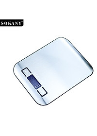 Cân tiểu ly 5kg Sokany SK-19026 màu bạc, chống nước, độ chính xác cao  - HÀNG CHÍNH HÃNG - DELIYA