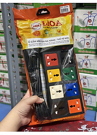 Ổ Cắm Kéo Dài Đa Năng 8D Có Nắp Che Dây Lioa 8D32N (3300W)