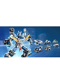 Đồ chơi xếp hình, lắp ráp Qman 41104 – Cảnh sát biến hình (453 mảnh ghép)