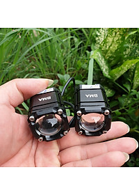 (LOẠI TỐT) Đèn led trợ sáng xe máy 2 màu cốt pha B.M.A bi cầu bản đặc biệt 4 chế độ mẫu mới hàng víp siêu gom , phụ kiện xe máy