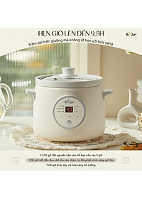 Nồi Chưng Yến Tiềm Thuốc Bắc Kho Cá Bear SB-NNC15 Gồm 6 Chức Năng Nấu Dung Tích 1.5 Lít Công Suất 120 W - Hàng Chính Hãng