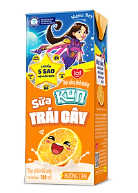 Thùng 48 Hộp Sữa Trái Cây Hương Cam KUN 180ml/hộp ( thẻ cào)