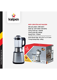 Máy làm sữa hạt KALPEN CBK-2601 hàng chính hãng
