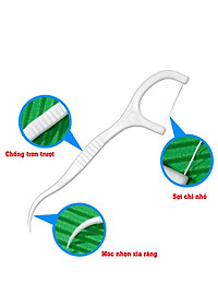 Combo 10 Hộp Tăm Chỉ Nha Khoa Hộp 50 Cây Tăm Chỉ Vệ Sinh Răng Miệng
