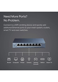 Switch TP-Link TL-SG108 Gigabit Hàng Chính Hãng - 8 cổng RJ45 10/100/1000Mbps, Vỏ Kim Loại