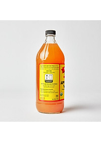 Giấm táo hữu cơ Organic Bragg 946ml Organic Apple Cider Vinegar 946ml (combo 4 chai)