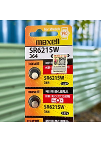 Vỉ 5 Viên Pin SR621SW / 364 / G1 Maxell Nhật Bản Cho Đồng Hồ Đeo Tay Có Tem Chống Giả Hàng Công Ty Nhập Khẩu