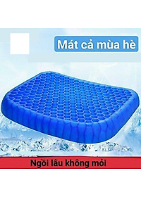 Đệm lót ghế ngồi văn phòng, ô tô xe hơi, xe máy dạng gel 3D silicon chống đau mỏi ê mông - Nệm ngồi mùa hè 2 mặt cực mát, thông thoáng chống nóng bí