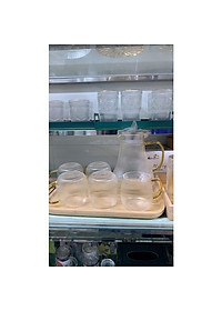 Bình đựng nươc uống thủy tinh chịu nhiệt lên tới 400 độ c cao cấp dáng bầu