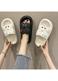  Dép bánh mỳ nữ, dép quai ngang HOẠT HÌNH CHUỘT, MÈO, GẤU siêu đáng yêu