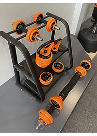Bộ Tạ Tay Điều Chỉnh Đa Năng 4 IN 1 FED Tạ Gang Mã Niken loại 30kg --- Hàng Chính Hãng