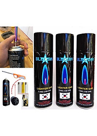 Bình Bơm Gas Cho Hộp Quẹt, Bật Lửa Blue Sky Hàn Quốc Kèm 5 Đầu Bơm