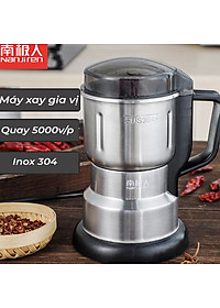 Máy Xay Hạt Khô Tiêu Chuẩn Châu Âu Máy Xay Ngũ Cốc Mini Công Suất 300w Lưỡi Dao 6 Cánh Thân Máy Bằng Thép Không Gỉ - Hàng Loại 1 - Chính Hãng MINIIN