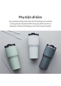 Bình giữ nhiệt LocknLock Metro Drive LHC4277S 650ml - Kèm ống hút và cọ rửa