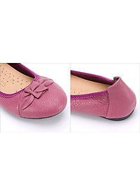 Giày Nữ Búp Bê Da Bò Huy Hoàng HT7911 - Tím