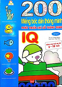 Bộ bóc dán hấp dẫn dành cho bé từ 2-6 tuổi:  Combo 6 Tập 200 Miếng Bóc Dán Thông Minh Giúp Bé Phát Triển Các Chỉ Số Iq,Eq,Cq