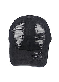 Mũ lưỡi trai jean rách bụi cá tính, phong cách ngầu và hiện đại, đường may chắc chắn, khóa gài cao cấp chống gỉ sét - Hạnh Dương