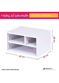 Kệ sách để bàn giá rẻ bằng gỗ SMLIFE Anisa
