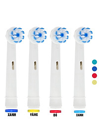 Cho máy Oral B Braun, bộ 4 Đầu Bàn Chải đánh răng điện thay thế MIHOCO EB60-P New Gum Care, sợi cước siêu mềm, cho răng lợi nhạy cảm