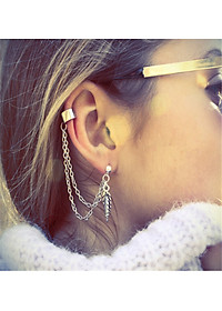 Bông tai Titan nam nữ ôm vành kiểu Mỹ latinh bắt mắt hiện đại