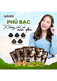 Gội Phủ Bạc 100% Siêu Dưỡng 30ml Lavox - Nâu Đen 