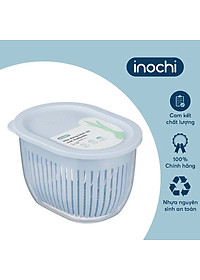 Hộp đựng hành tỏi oval Hokkaido chất liệu nhựa an toàn đạt chuẩn xuất Nhật Bản , EU - Hàng chính hãng (Tặng kèm khăn lau pakasa)