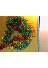 Dây kim tuyến treo cây thông trang trí noel-  Dây 1m4