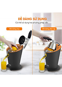 Máy vắt cam Lebenlang LBL833, công suất lớn 1000W, dung tích 400ml, vắt kiệt nước, bảo hành 2 năm - hàng chính hãng
