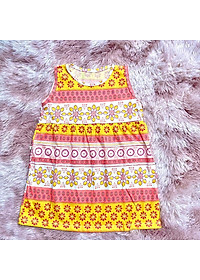 Váy đầm bé gái sát nách thun cotton co giãn giao nhiều hoạ tiết khác nhau cho khách MamLa