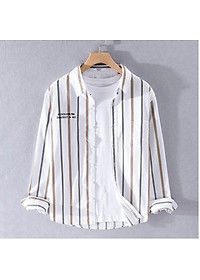 Áo Sơ Mi Nam Dài Tay Họa Tiết Sọc 621 Thời Trang Cao Cấp PONIVA Chất Vải Cao Cấp Mềm Mại Thấm Hút Mồ Hôi Tốt