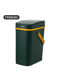 Thùng Rác Thông Minh Cảm Biến Đa Năng Độ Nhạy Cao Tự Động Đóng Mở Khi Cho Rác Vào Thùng Vô Cùng Tiên Lợi FEIDASH TG6020U 10L - Thiết kế sang trọng làm đẹp không gian gia đình bạn - Quai sách cao su mềm mại không gây đau tay khi mang xách