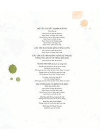 Harry Potter - Một Năm Tràn Ngập Diệu Kỳ