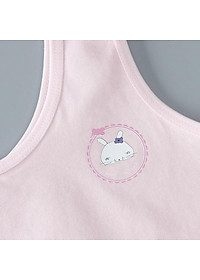 Bộ 5 áo lá học sinh nữ không đệm mút mặc lót cho bé mới lớn tập mặc cùng áo đồng phục trắng học sinh cấp 1, cấp 2