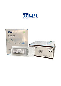 Chỉ phẫu thuật tự tiêu tan chậm CPT Trustigut (C) Chromic Catgut số 4/0 - C20E16