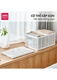 Hộp Nhựa Chia Ngăn DELI Có Thể Tháo Rời Xếp Chồng -Khay Nhựa Chia Ngăn Đựng Quần Áo Đồ