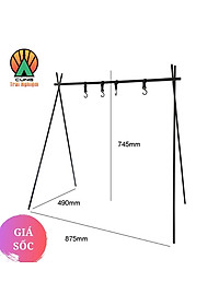  Giá Treo Đồ Tiện Lợi Thiết Kế 4 Móc dùng Cho Du Lịch Dã Ngoại Cắm Trại NatureHike NH19BJ082