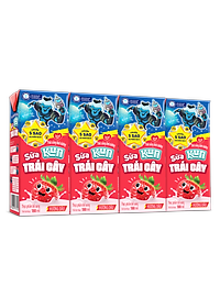 Thùng 48 Hộp Sữa Trái Cây KUN Hương Dâu 180ml/hộp(thẻ cào)