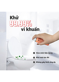 Xịt khử khuẩn bệ ngồi bồn cầu Su Star, Khử 99,99% vi khuẩn, ngăn ngừa lây nhiễm bệnh do dùng chung toilet 50ml