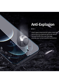 Miếng dán kính cường lực cho iPhone 14 Pro Max (6.7 inch) Nillkin Amazing H+ Pro (mỏng 0.2 mm, vát cạnh 2.5D, chống trầy, chống va đập) - hàng nhập khẩu