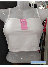 Combo 2 áo lá học sinh vải cotton không mút cổ ngang