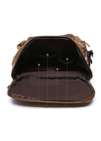 Balo du lịch nam vải canvas cao cấp Dành Cho Đi Học, Dã Ngoại, Đi Phượt, Đựng Laptop (14-17")