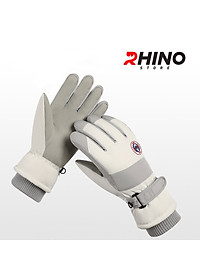 Găng tay lót lông cừu giữ ấm mùa đông chống gió, kháng nước Rhino G904 Bao tay chống trượt đi xe máy, xe đạp cho nam nữ, bảo hộ đi phượt