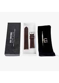 Dây đồng hồ da bò Bụi Leather D101- Da thật khâu tay thủ công cao cấp - Bảo hành 12 tháng