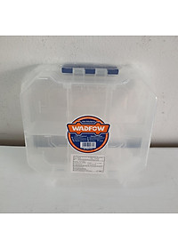 HỘP NHỰA TRONG SUỐT CHIA 6 NGĂN ĐỰNG LINH KIỆN 180X165X50MM WTB8341 WADFOW - HÀNG CHÍNH HÃNG