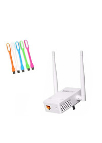 Thiết bị mở rộng sóng wifi TOTOLINK EX200 tặng đèn Led USB - Hàng chính hãng