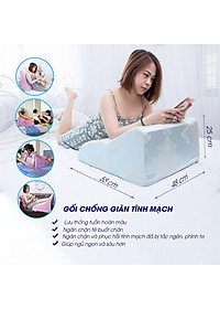 GỐI CHỐNG GIÃN TĨNH MẠCH CHUYÊN DỤNG  GIÚP NGỦ NGON, GIẢM TÊ BÌ CHÂN TAY CHO MẸ BẦU