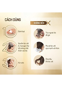 Dầu gội LASHE SUPERFOOD phục hồi hư tổn 640G