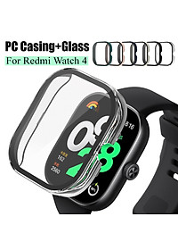 Ốp lưng mặt đồng hồ PC cứng có tích hợp kính cường lực bảo vệ đồng hồ thông minh Redmi Watch 4 - Hàng chính hãng