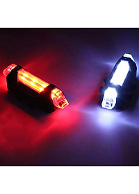 Đèn Hậu Phía Sau Cảnh báo an toàn Đuôi Xe Đạp DC918 Sạc USB Có Thể Sạc Lại MaiLee